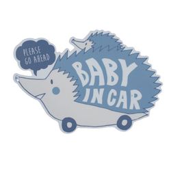 Baby in car マグネット はりねずみ ブルー K60-00107