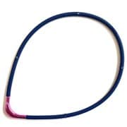 RAKUWA（ラクワ） 磁気チタンネックレス S-II LIMITED MODEL 130mT アクアチタン ネイビー/ピンク 45cm [磁気ネックレス 管理医療機器]
