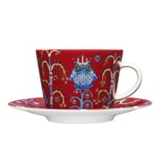 タイカ コーヒーカップ＆ソーサー レッド 国内正規品 1054174