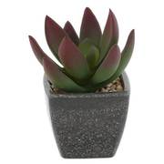 NE-536 [フェイクグリーン PCポット グレー ミニ 3 卓上 多肉植物 人工 観葉植物]