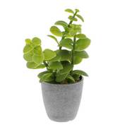 フェイクグリーン PCポットグレー ラウンド 1 卓上 多肉植物 人工 観葉植物 NE-550