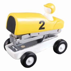 ステープラー トイカー ステーショナリー 文具 イエロー SR-7006