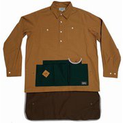 gron(グローン) コットンリップクラフトマンシャツ CAMEL キャメル 3 綿 120244