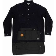 gron（グローン） 綿麻クラフトマンシャツ BLACK ブラック 3 綿 麻 140224