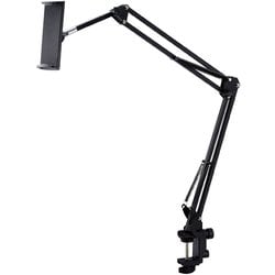 タブレット スマホスタンド アーム 長さ86cm フレキシブルアーム ブラック TB-DSZARMBEDBK