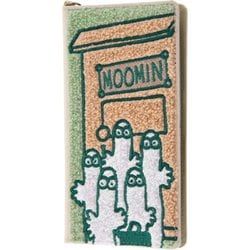 IN-AFXLSGR3/MT30 [「ムーミン」/汎用手帳型ケースFLEX Lサイズ サガラ刺繍/ニョロニョロとドア]