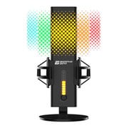 XSTRM USB Microphone USBコンデンサーマイク 192kHz/24bit録音対応 ノイズキャンセリング機能搭載 簡単ゲイン調節 ブラック EGG-XST-BLK
