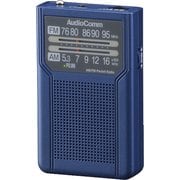AM/FM2バンドポケットラジオ 青 RAD-P136N-A