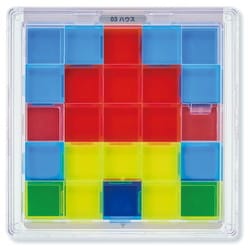 いろをかさねてとくパズル いろイロパズル きかがくもよう [立体パズル]