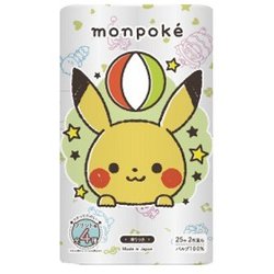 モンポケ トイレットペーパー ダブル プリント パルプ 12ロール