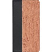 WORK08AO-KA-ASE4 [LOOF Nature Series AQUOS sense4/やさしいスマホ2/sense4 lite/sense4 basic/sense5G用 手帳型ケース 花梨]