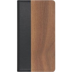 WORK08AO-KU-ASE4 [LOOF Nature Series AQUOS sense4/やさしいスマホ2/sense4 lite/sense4 basic/sense5G用 手帳型ケース 胡桃]