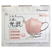 スパンレース 光沢 ワイヤーなし シェルピンク 30枚入 [マスク]