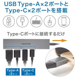 ヨドバシ.com - グリーンハウス GREEN HOUSE USB3.1 Gen1対応 USB Type-C接続 4ポートUSBハブ シルバー GH-HB3C4A-SV  通販【全品無料配達】