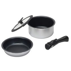 chiiino チーノ ふっ素加工 IH対応 クックウェア 4点セット HB-6569