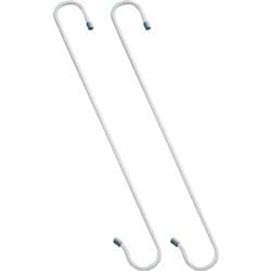 フリーフック S字フック 50cm 2個入り ホワイト×グレー H-50