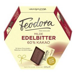 ヨドバシ Com フェオドーラ Feodora 限定 ミニバー ダークチョコ カカオ60 チョコレート 通販 全品無料配達