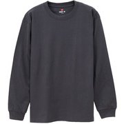 長袖Tシャツ BEEFY-T ロングスリーブ Tシャツ ダークグレー Lサイズ H5186