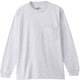 長袖Tシャツ BEEFY-T ロングスリーブポケット Tシャツ ヘザーグレー Sサイズ H5196