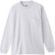 長袖Tシャツ BEEFY-T ロングスリーブポケット Tシャツ ヘザーグレー XLサイズ H5196