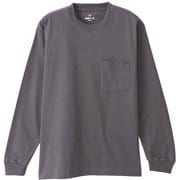長袖Tシャツ BEEFY-T ロングスリーブポケット Tシャツ ダークグレー Mサイズ H5196