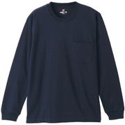 長袖Tシャツ BEEFY-T ロングスリーブポケット Tシャツ ネイビー Lサイズ H5196