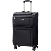 スーツケース 旅行日数目安:4~7泊 63L TSAロック搭載 ソフトキャリーレインカバー付き ソフト/ファスナー ブラック HG-VW M