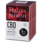N-8889 [CBD MEGURI BATH アロマ 炭酸 入浴剤 ローズの香り 3個入]