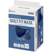 DAILY FIT MASK(デイリーフィットマスク) 立体マスク 個包装 ふつうサイズ 30枚入り ナイトブルー RK-F30SXN