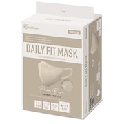 DAILY FIT MASK(デイリーフィットマスク) 立体マスク 個包装 ふつうサイズ 30枚入り ペールベージュ RK-F30SXQ