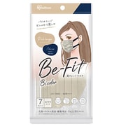 美フィットマスク プリーツマスク 個包装 ふつうサイズ 7枚入り ペールベージュ×ネイビー PK-BFC7MUB