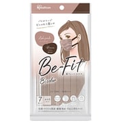 美フィットマスク プリーツマスク 個包装 ふつうサイズ 7枚入り アッシュピンク×ブラウン PK-BFC7MUC