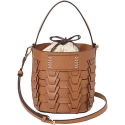 VV001-02 22 [v piece mesh bucket bag キャメル]