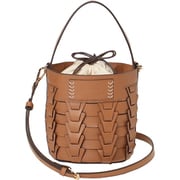 VV001-02 22 [v piece mesh bucket bag キャメル]
