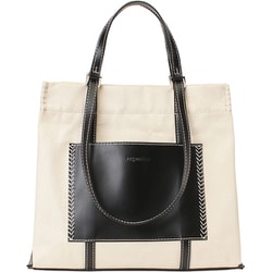 VV003-02 10 [w handle canvas tote ブラック]