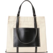 VV003-02 10 [w handle canvas tote ブラック]