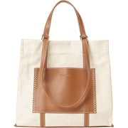 VV003-02 22 [w handle canvas tote キャメル]