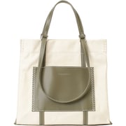 VV003-02 86 [w handle canvas tote カーキ]