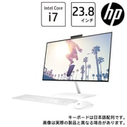 デスクトップパソコン HP 24-ck0000 AiO G1モデル/23.8型/Core i7-1255U/メモリ 16GB/SSD 512GB+HDD 2TB/Windows 11 Home/スターリーホワイト 6K5C4PA-AAAA