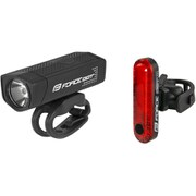 DOT ライトセット USB充電 ブラック/レッド 300/20lm 80127
