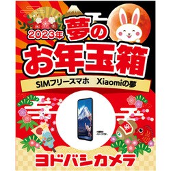 ヨドバシカメラ　2023年　夢のお年玉箱　SIMフリースマホ　Xiaomiの夢