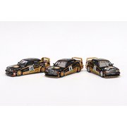 MGTS0003 1/64 メルセデス ベンツ 190E 2.5-16 エボリューション II マカオ ギア レース 1991 AMG/Zung Fu 3台セット 香港限定 [ダイキャストミニカー]