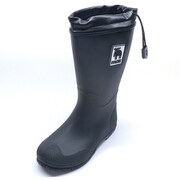 レインブーツ 防水 ジュニア ブラック 21.0cm MZ8316