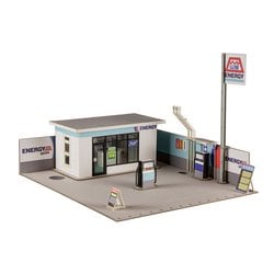 PP152 ペーパーキット 1/64 町のガソリンスタンド （山晃石油） [ペーパークラフト]