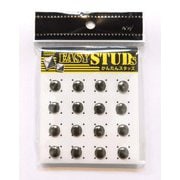E-ST01-BS [爪スタッズ ドーム型 ブラックシルバーカラー 9mm 16個入り]