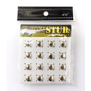 E-ST01-SL [爪スタッズ ドーム型 シルバーカラー 9mm 16個入り]