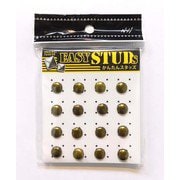 E-ST01-AG [爪スタッズ ドーム型 アンティークゴールドカラー 9mm 16個入り]