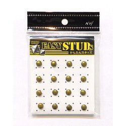 E-ST36-AG [爪スタッズ ドーム型 アンティークゴールドカラー 7mm 16個入り]