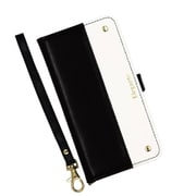 EL-IP14PS-08BW [iPhone 14 Plus 用 ケース 手帳型 ツートン スマホケース ブラック・ホワイト]