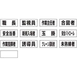 377-492A [ユニット 作業専任者識別標識用ネームステッカー]